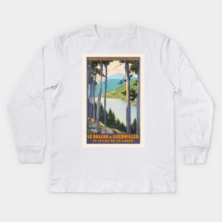 Le Ballon de Guebwiller France Vintage Poster 1930 Kids Long Sleeve T-Shirt